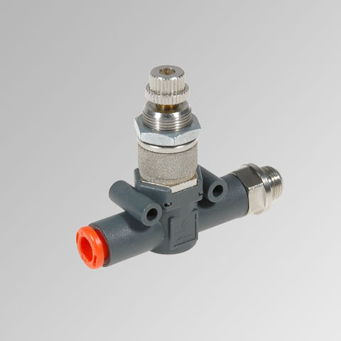 Valve d'échappement rapide avec régleur de débit VSRR L Ø8 1/8''